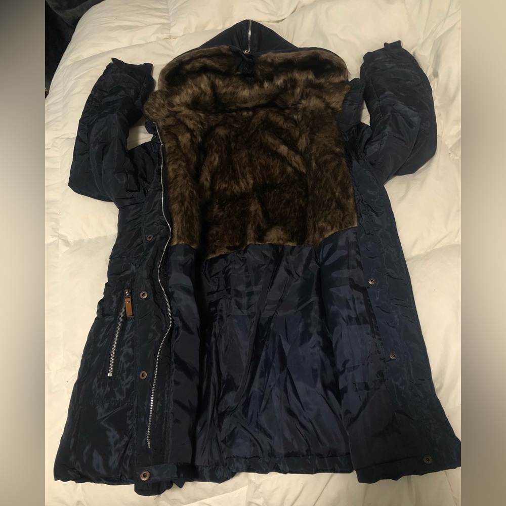 Womens winter mid-length winter coat